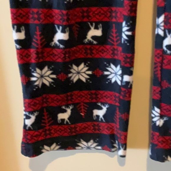 Joe Boxer reindeer snowflake button fly sleep pants small - Picture 3 of 6